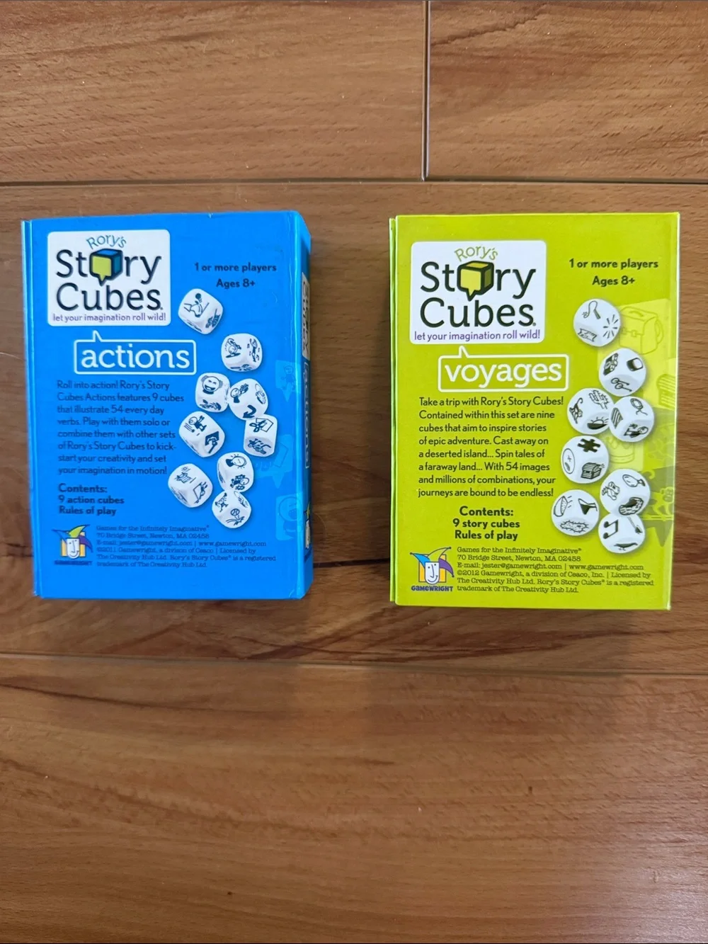 Story Cubes Kids Game - Blue Actions & Green Voyages